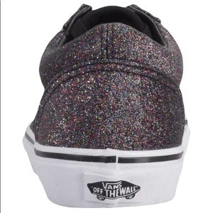 black glitter vans kids